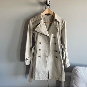 Theory womens trench coat size petite